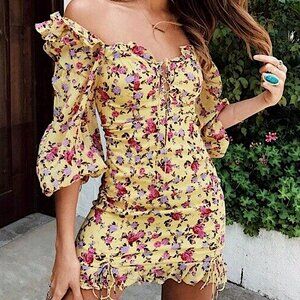 For Love & lemon floral dress
